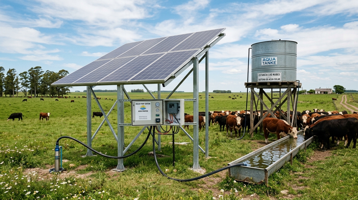 Bombeo Solar en Campo de Córdoba